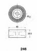 ASHIKA 45-02-246 Tensioner, timing belt